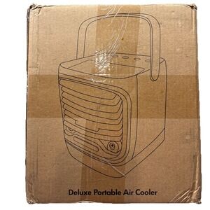 ChillWell Deluxe Portable Air Cooler  USB Rechargeable Humidifies 4 Speed New